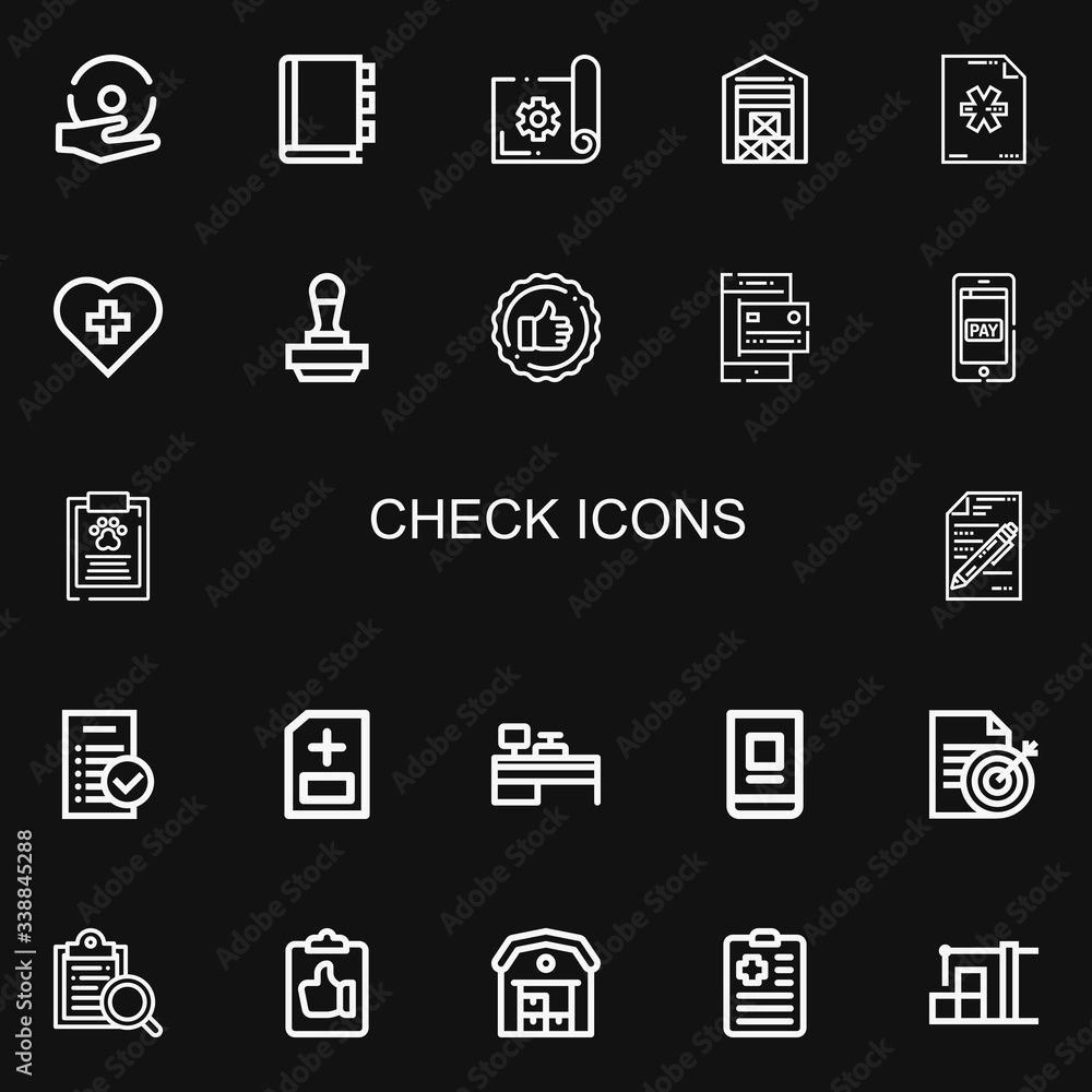 Editable 22 check icons for web and mobile Editable 22 check icons for web and mobile