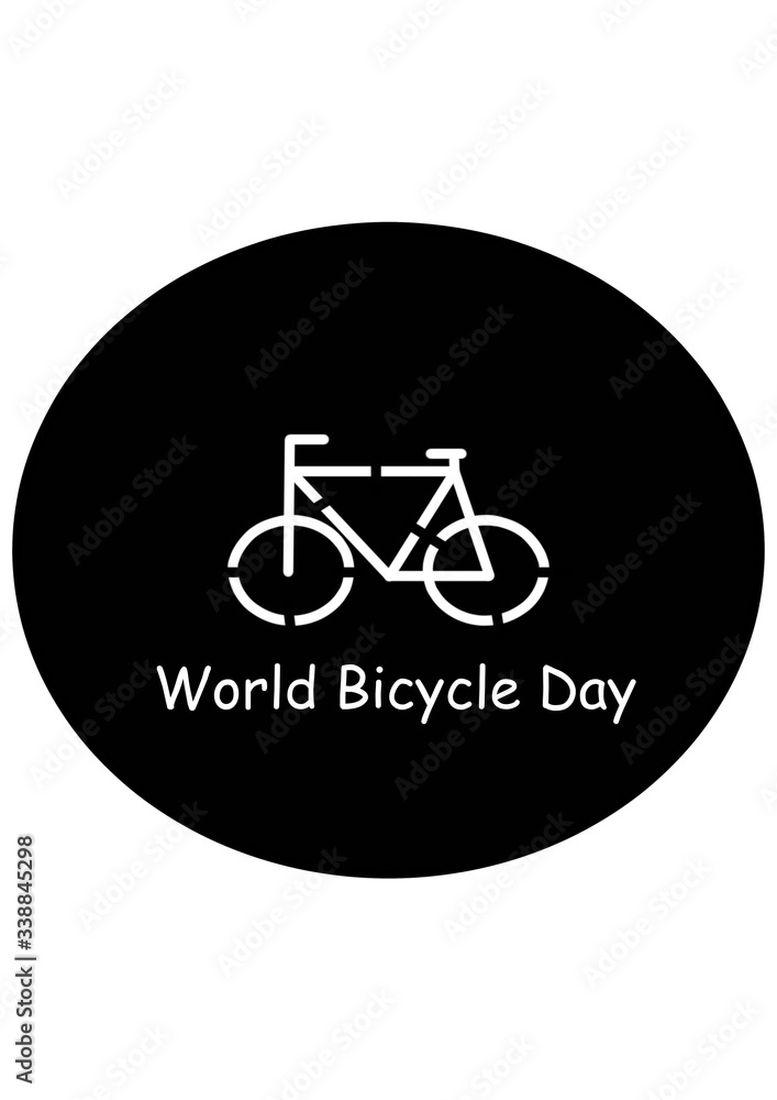 Bicycle day icon. World Bicycle Day. Bicycle day icon. World Bicycle Day.