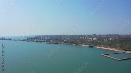 Wallpaper Mural Seaport aerial view. Mariupol Ukraine. Torontodigital.ca
