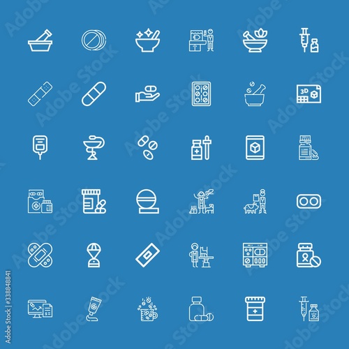 Editable 36 capsule icons for web and mobile