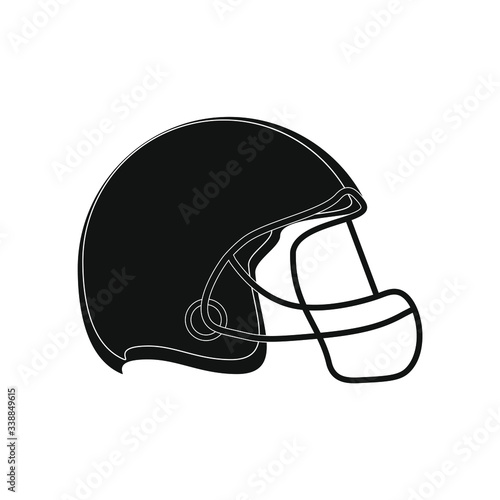 helmet to play American football. illustration for web and mobile design.