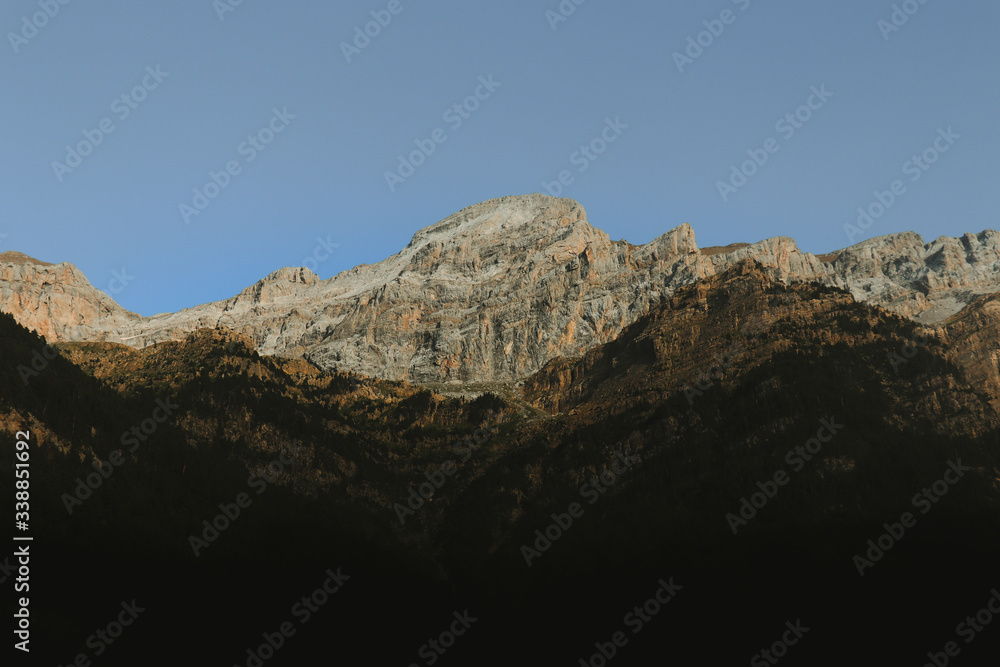 Fototapeta premium mountain landscape with blue sky