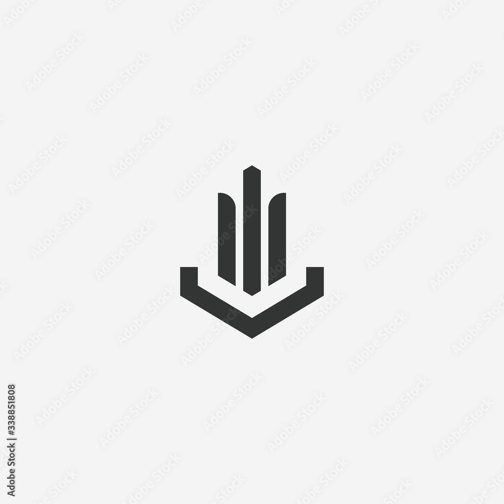 Logo letter W with a unique design Logo letter W with a unique design