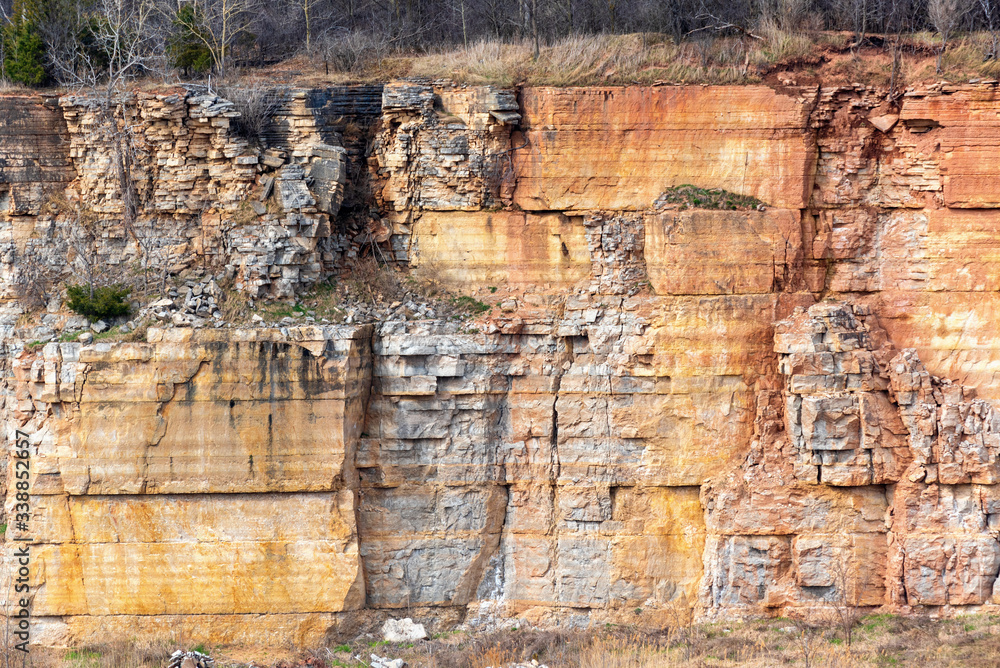 Niagara Escarpment quarry at Greenleaf, Wisconsin