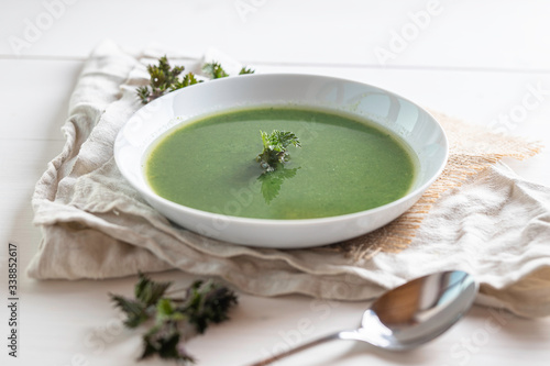 spring detox natural herbal edible stinging nettle healthy cooking soup sauce 
