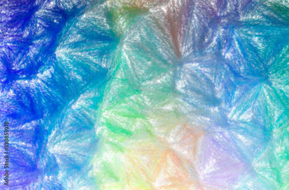 Abstract illustration of blue and green Wax Crayon with low coverage background Abstract illustration of blue and green Wax Crayon with low coverage background