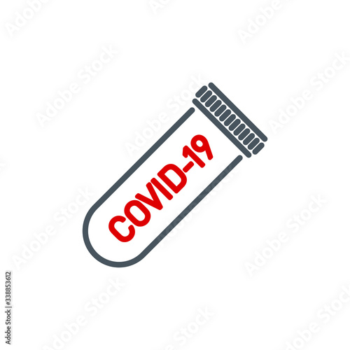 Coronavirus Covid19 disease pandemic single line icon isolated on white background. Perfect outline symbol illness virus banner. Quality design element medicine vaccine pneumonia with editable Stroke.