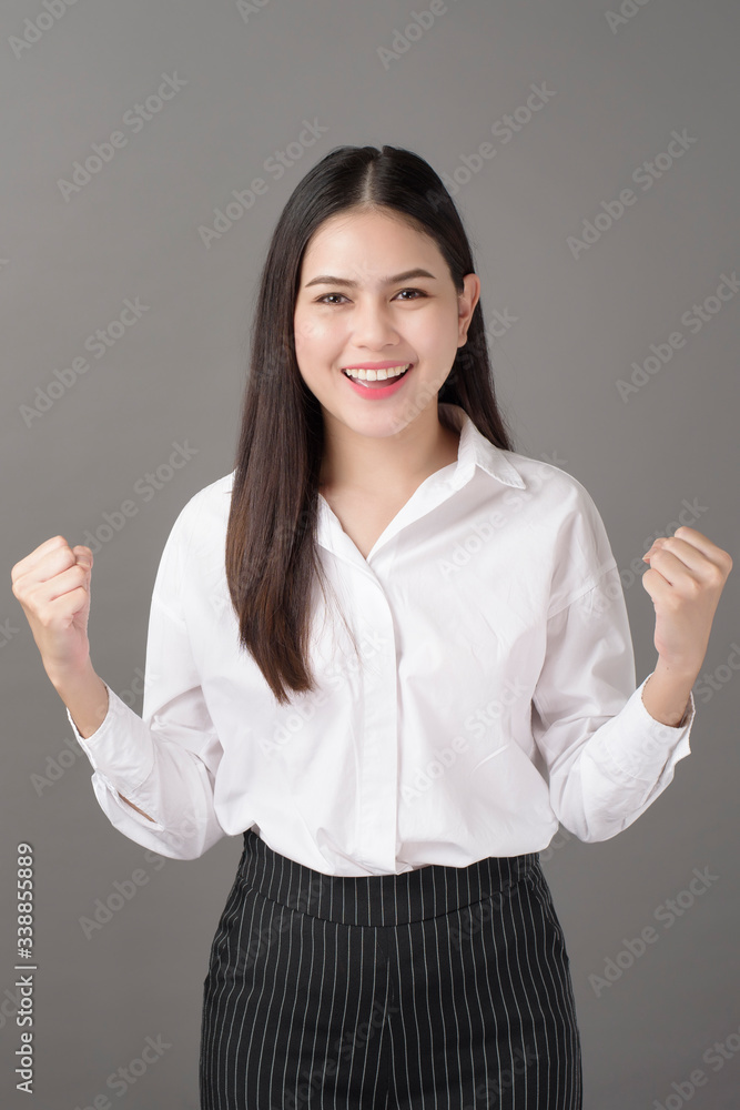 Beautiful confident successful woman portrait in studio Beautiful confident successful woman portrait in studio