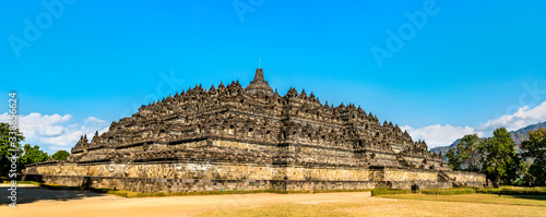 Borobudur Temple in Central Java. UNESCO world heritage in Indonesia