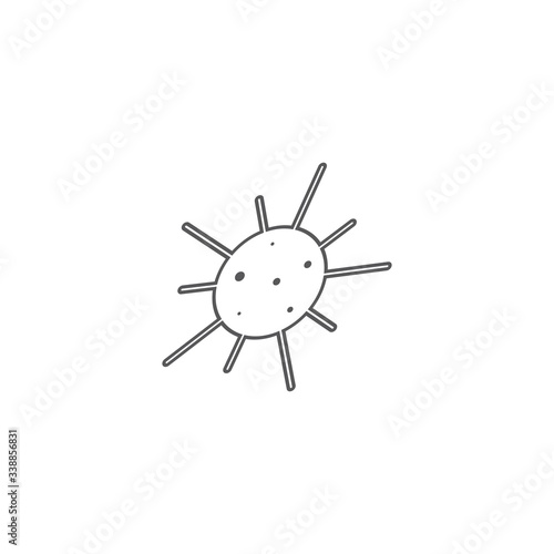 Coronavirus logo design template