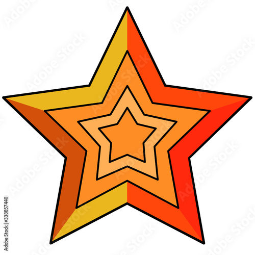 Star / Favorite icon set | 2D design | vector illustration in 4 variants | mobile applications | webdesign