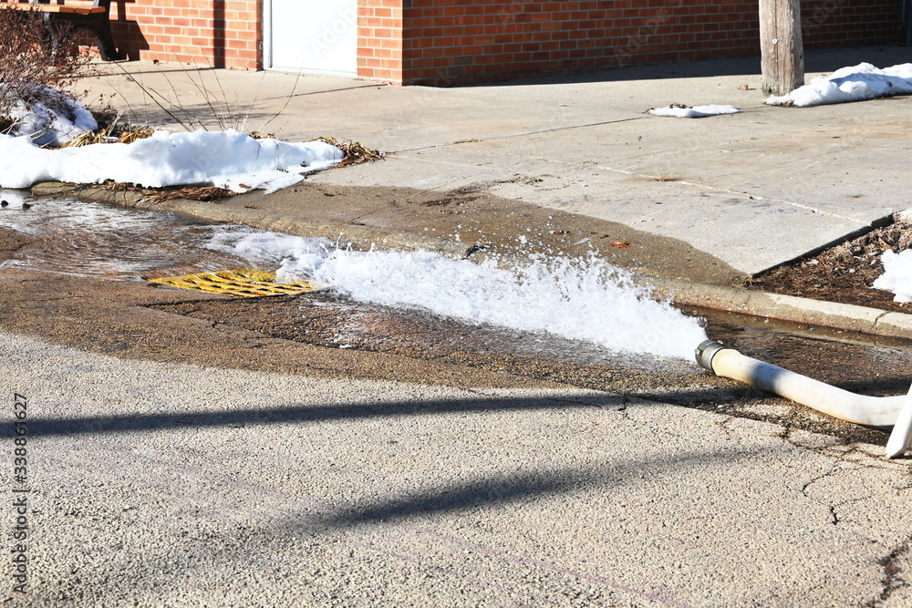 Hose Spraying Water Hose Spraying Water