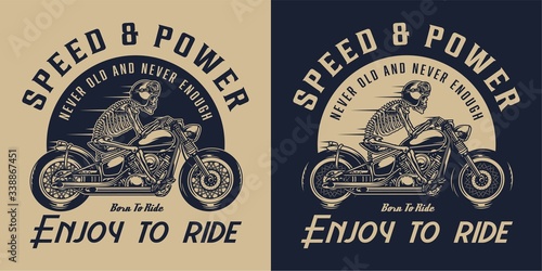 Motorcycle vintage logotype