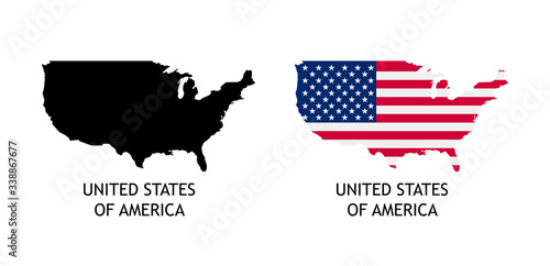 Silhouette of United States...