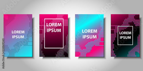 Modern background design. Colorful halftone gradients. Minimal covers design. Background template design for web. Cool gradients. Vector illustration. Eps10