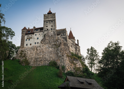 Foto Bran Castle at sunset best known as Dracula's Castle, home of Vlad Tepes Dracula