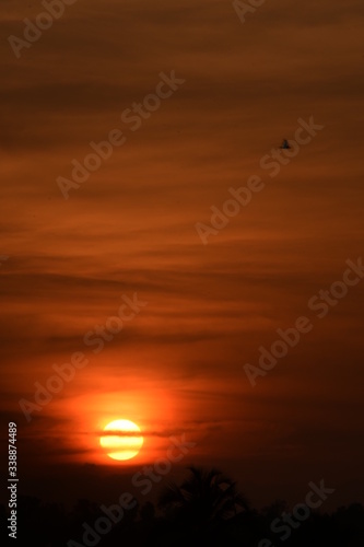 sunset over the sea © Chandea