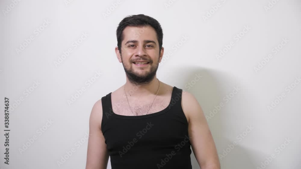 Caucasian man in a medical mask takes off his mask breathes full breasts Smiling Covid19 Coronavirus Caucasian man in a medical mask takes off his mask breathes full breasts Smiling Covid19 Coronavirus