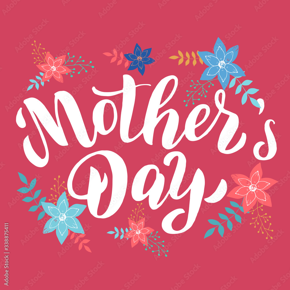 Mother's day text card. Greeting typography font postcard. Celebration banner, poster, mother day template. Vector eps 10. Mother's day text card. Greeting typography font postcard. Celebration banner, poster, mother day template. Vector eps 10.