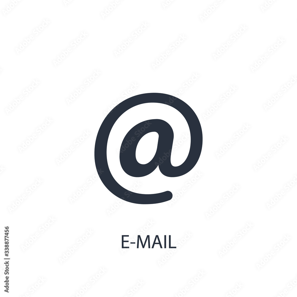 E-mail icon. Simple device element illustration. E-mail icon. Simple device element illustration.