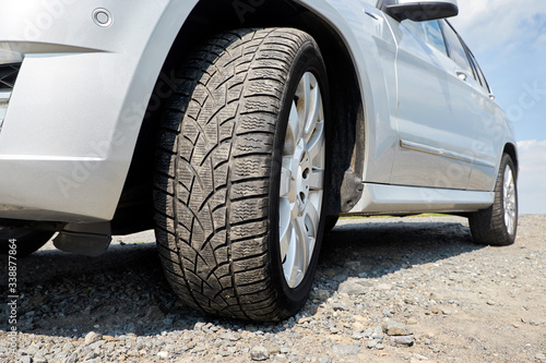 Closeup of car. Detail on tyre. © Fotografos