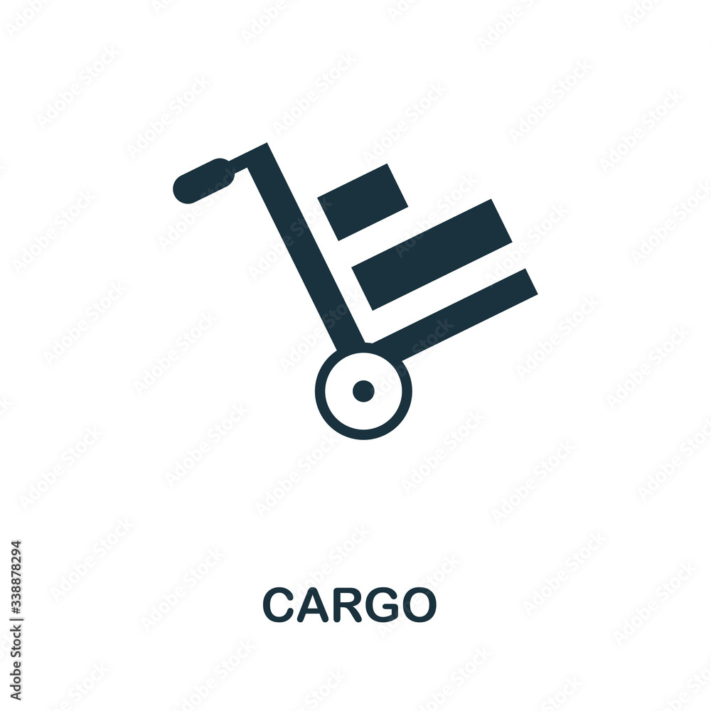 Cargo icon. Simple illustration from e-commerce collection. Creative Cargo icon for web design, templates, infographics and more Cargo icon. Simple illustration from e-commerce collection. Creative Cargo icon for web design, templates, infographics and more