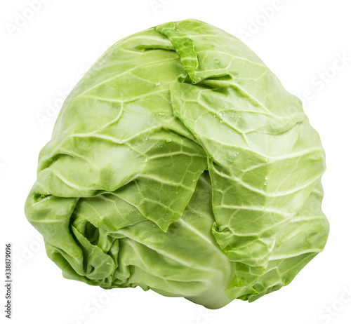 Cabbage isolated on white background with clipping path © Alexander