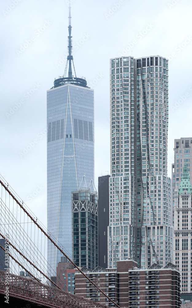 Fototapeta premium Pont de Brooklyn One World