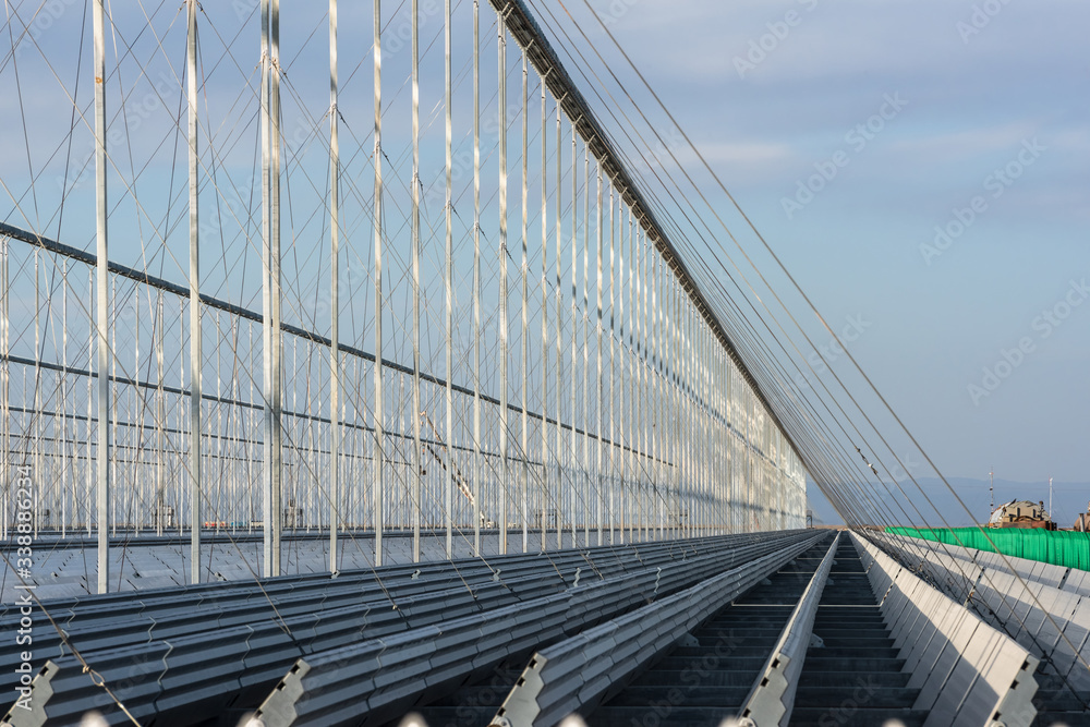 Obraz premium Linear Fresnel Concentrating Solar thermal plant