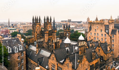 Fotografie Edinburgh, Scotland / United Kingdom - September 4, 2014: General view of the ol