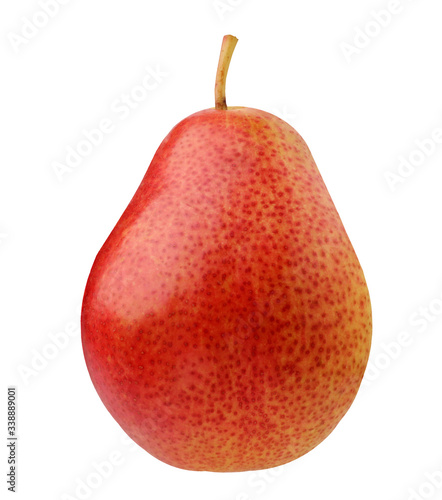 Pear isolated on white background. Whole fruit.