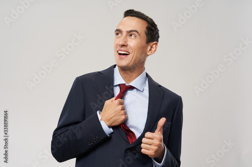 young businessman pointing at you