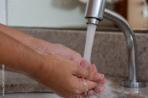 washing hands with soap for hygiene and health care to prevent covid19 corona virus 4