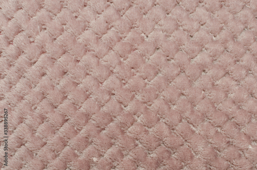 pink soft fluffy fabric, closeup texture pink soft fluffy fabric, closeup texture