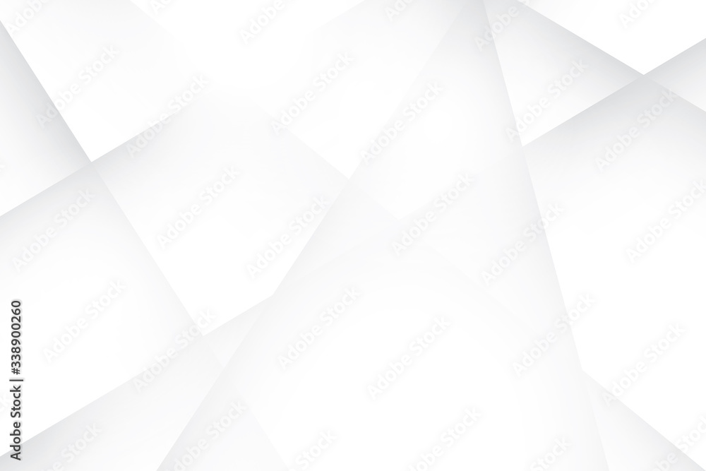 Obraz premium Abstract geometric white and gray color background. Vector, illustration.