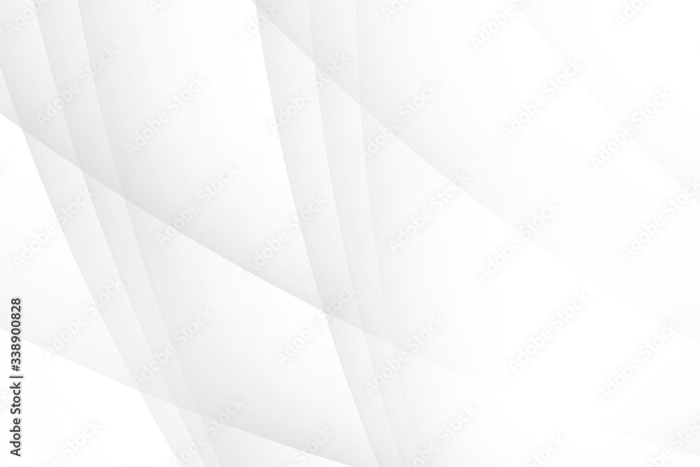 Fototapeta premium Abstract geometric white and gray color background. Vector, illustration.