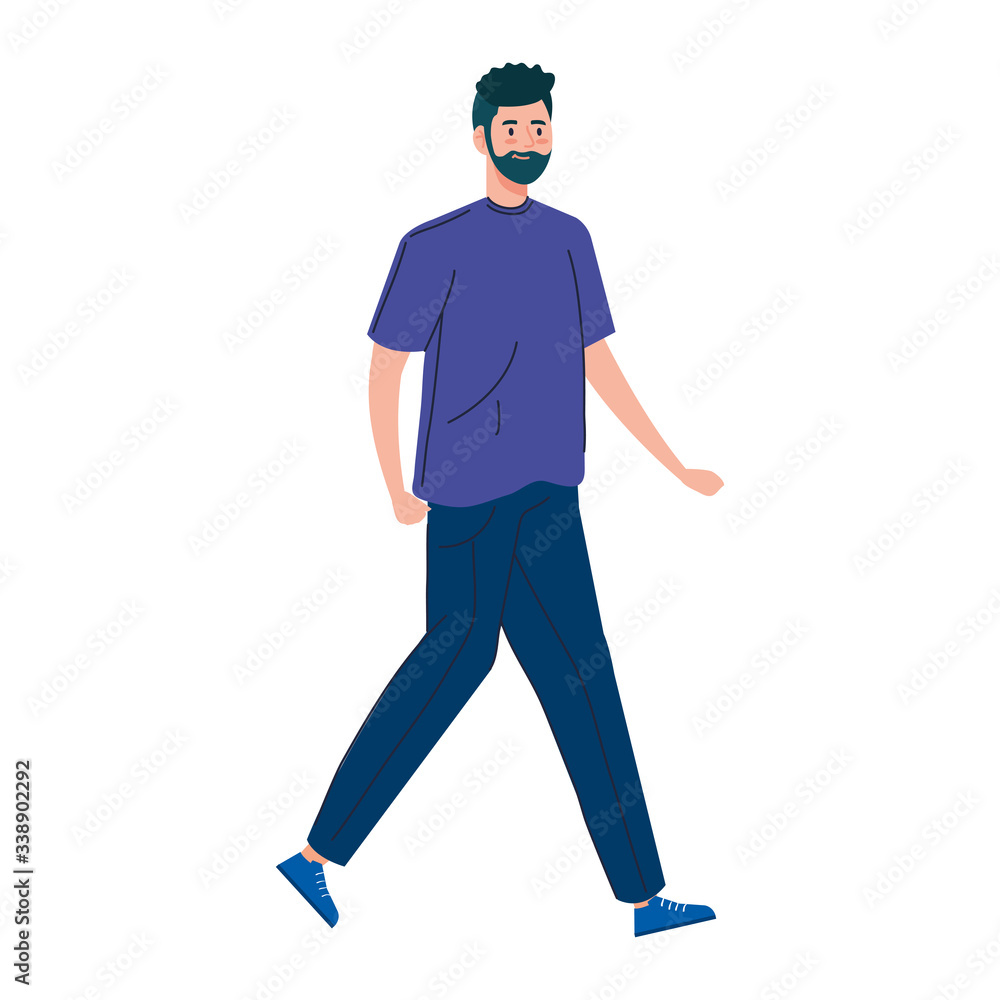 young man with coat isolated icon vector illustration design young man with coat isolated icon vector illustration design