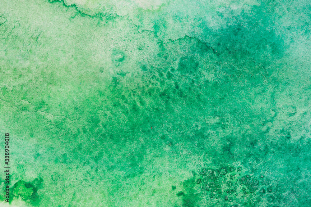 green watercolor background, watercolor texture