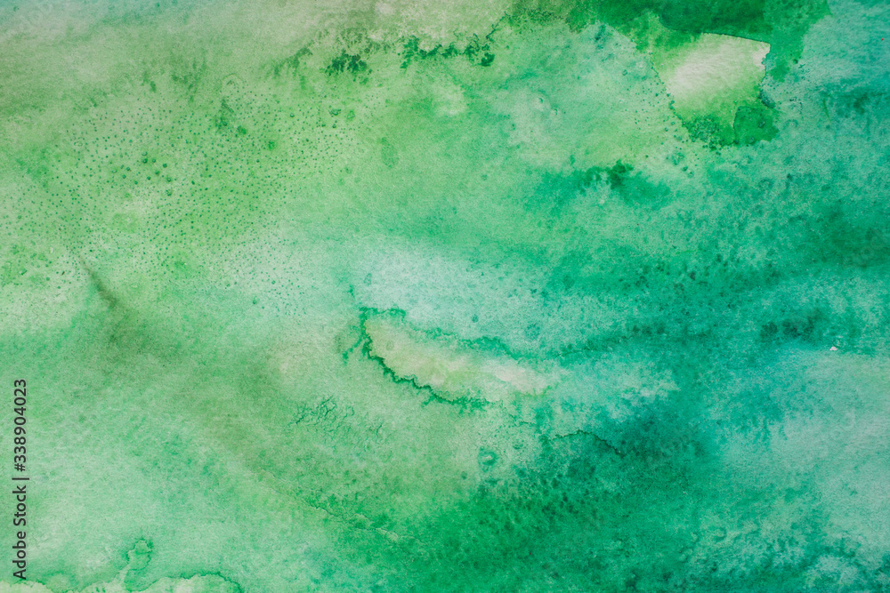 green watercolor background, watercolor texture
