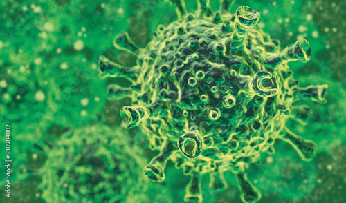 Illustration of the Corona Virus Variation Scene