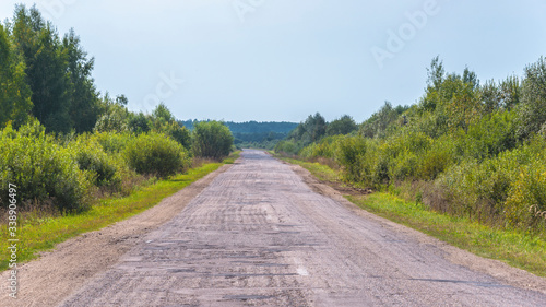 The road is going into the distance