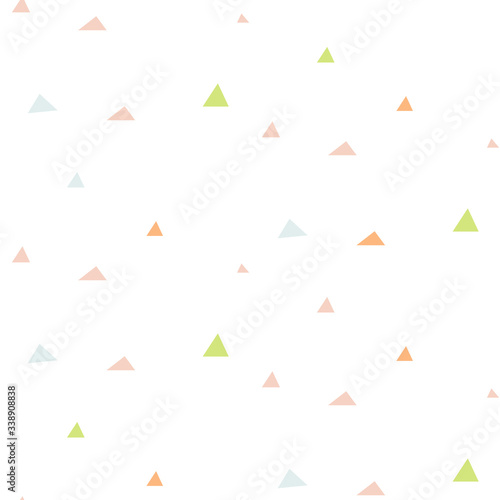 Seamless pattern dot triangles simple texture vector.