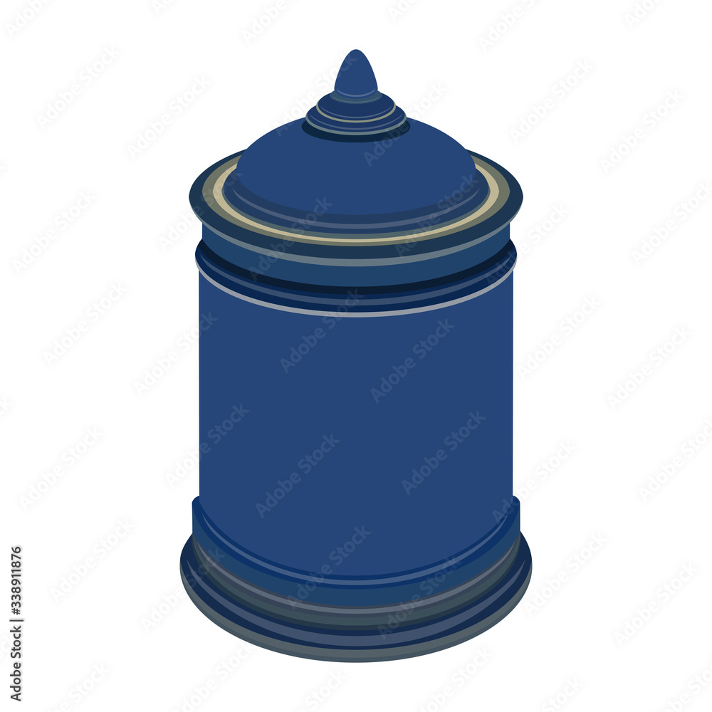 Urn for ashes. Symbols for the funeral service. Vector illustration. Urn for ashes. Symbols for the funeral service. Vector illustration.