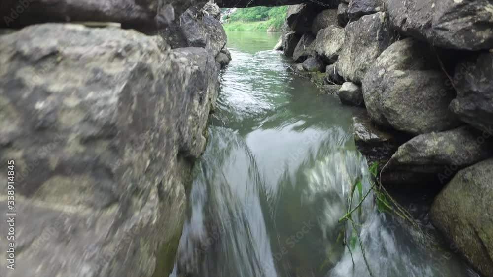 Nonggyo Bridge of Jincheon is an old stone bridge in Korea. Nongdari Drainage Waterway Scenic Area for 1000 Years. Nonggyo Bridge of Jincheon is an old stone bridge in Korea. Nongdari Drainage Waterway Scenic Area for 1000 Years.
