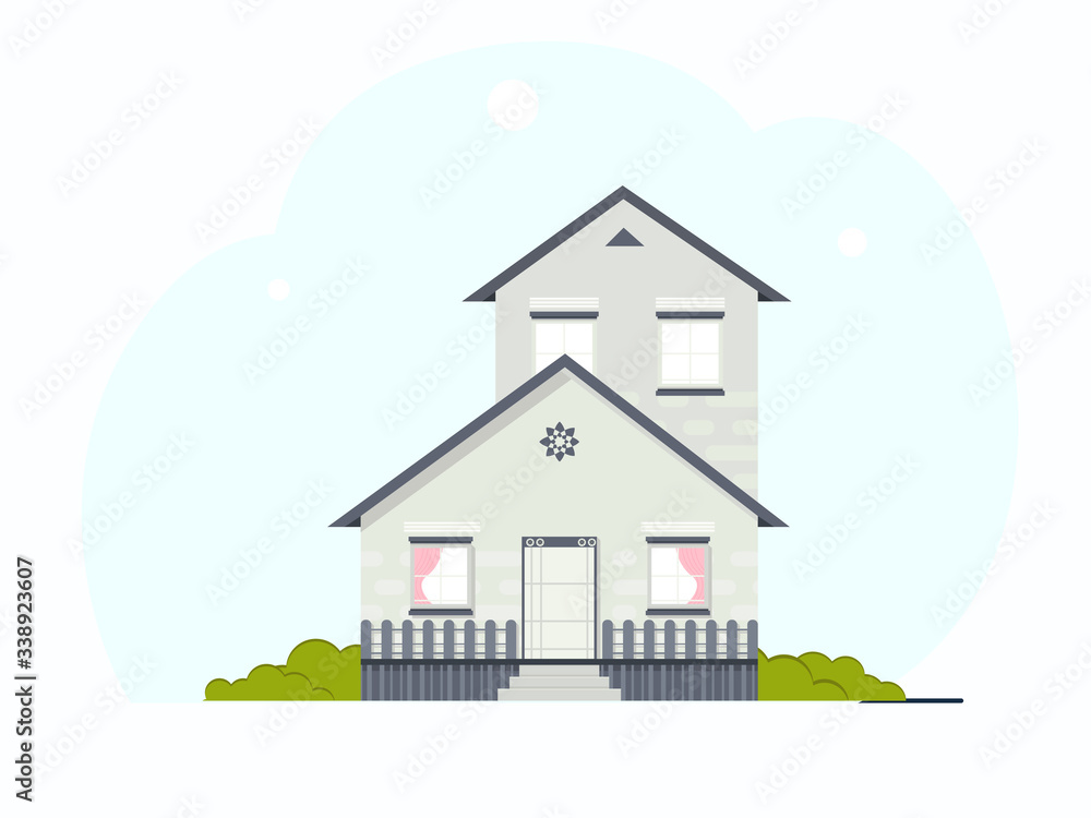 Modern house vector design, bulding and architecture flat design concept. Design for banner, wallpaper, backdrop, presentation etc. Modern house vector design, bulding and architecture flat design concept. Design for banner, wallpaper, backdrop, presentation etc.