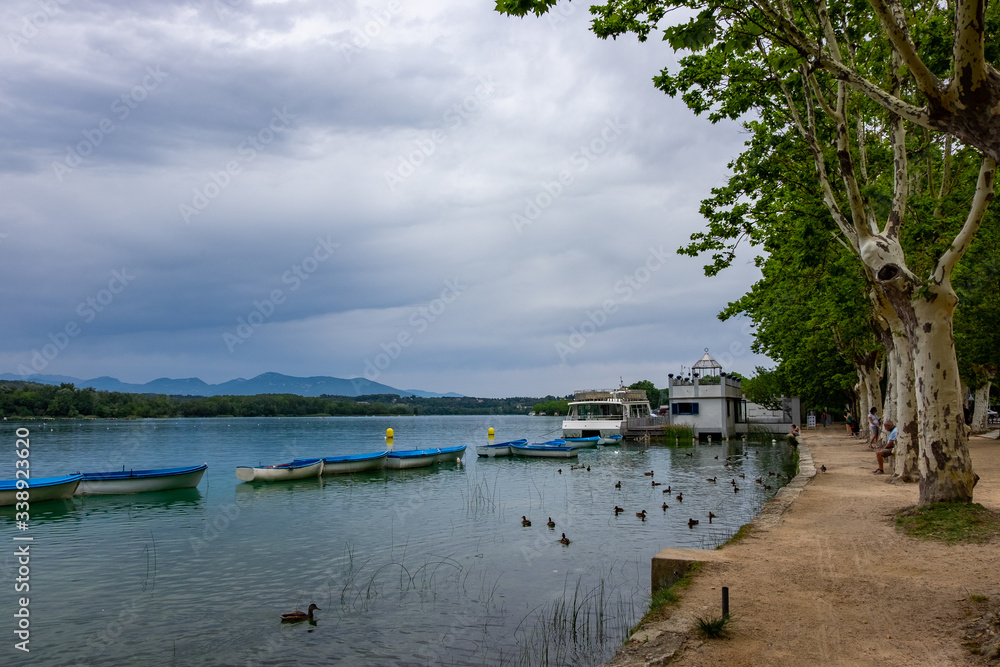 Lake of Banyoles in Catalonia, Spain. Lake of Banyoles in Catalonia, Spain.