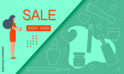 Cosmetics, makeup Sale Shopping Purchase Discount