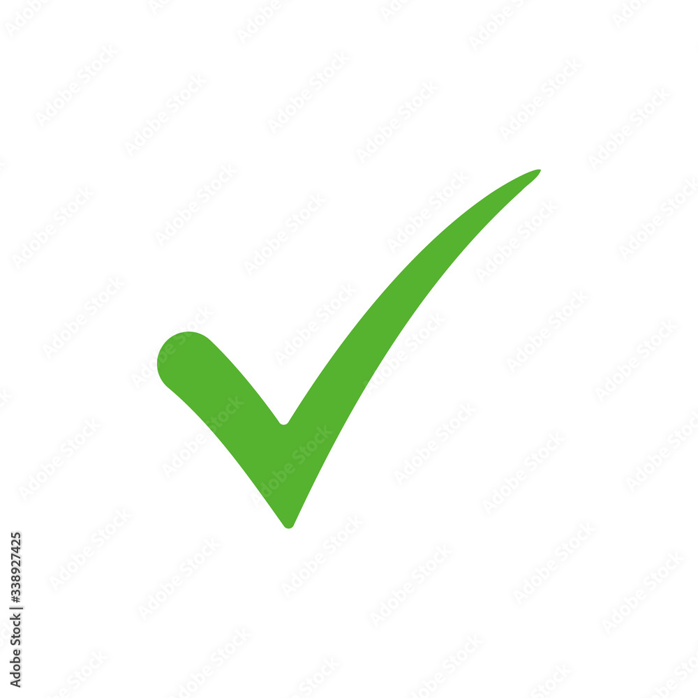 Green check mark icon vector design Green check mark icon vector design