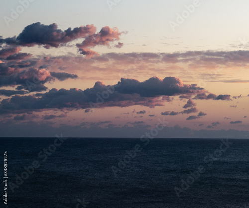 clouds over the ocean