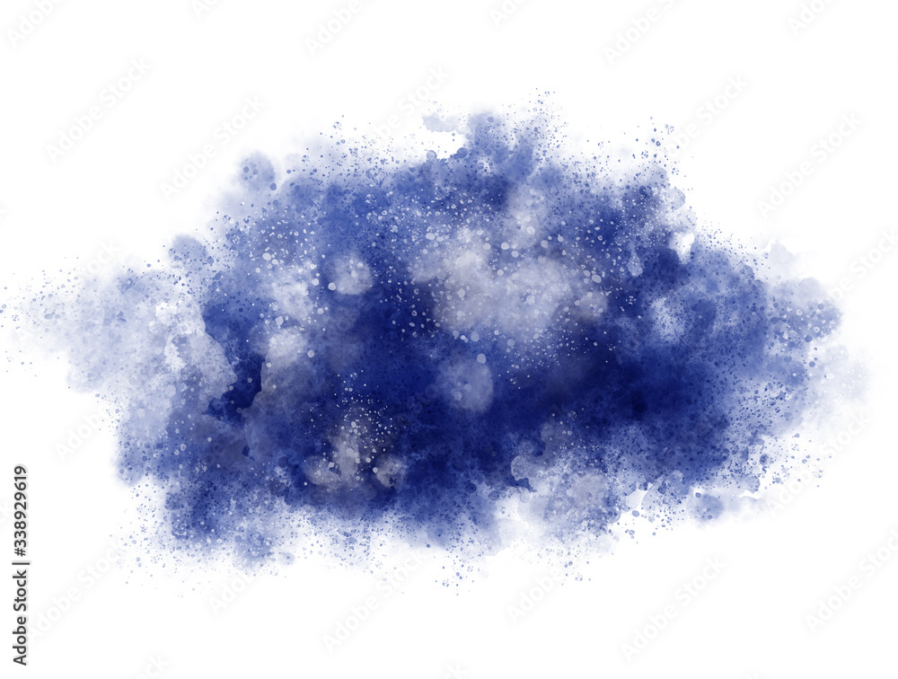 Blue Watercolor Abstract Cloud Blue Watercolor Abstract Cloud